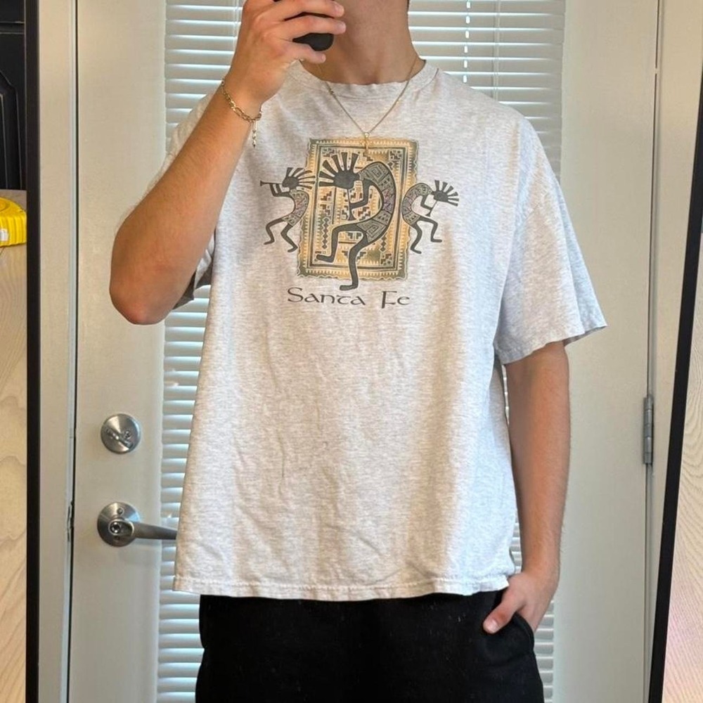 Santa Fe grey azteca t-shirt XXL